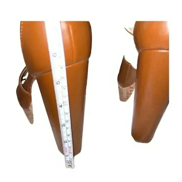 Nicole Miller Leather Platform Block Heel - Picture 14 of 15